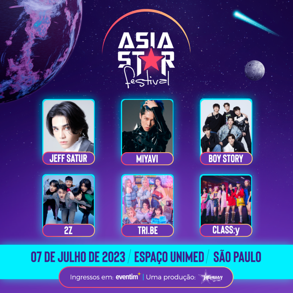 Asia Star Festival divulga horários dos shows